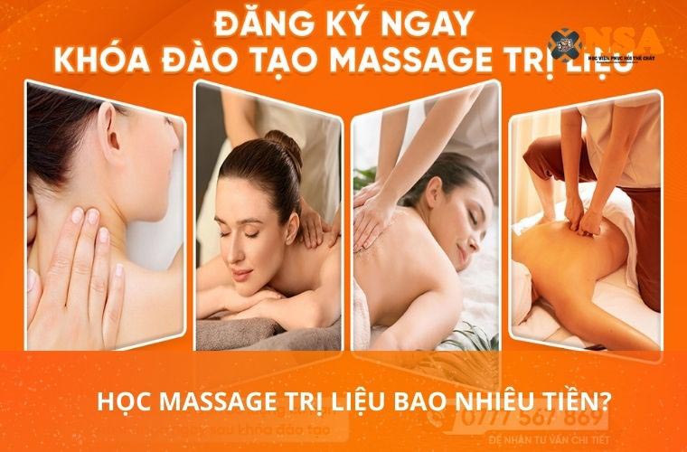 Học Massage trị liệu bao nhiêu tiền